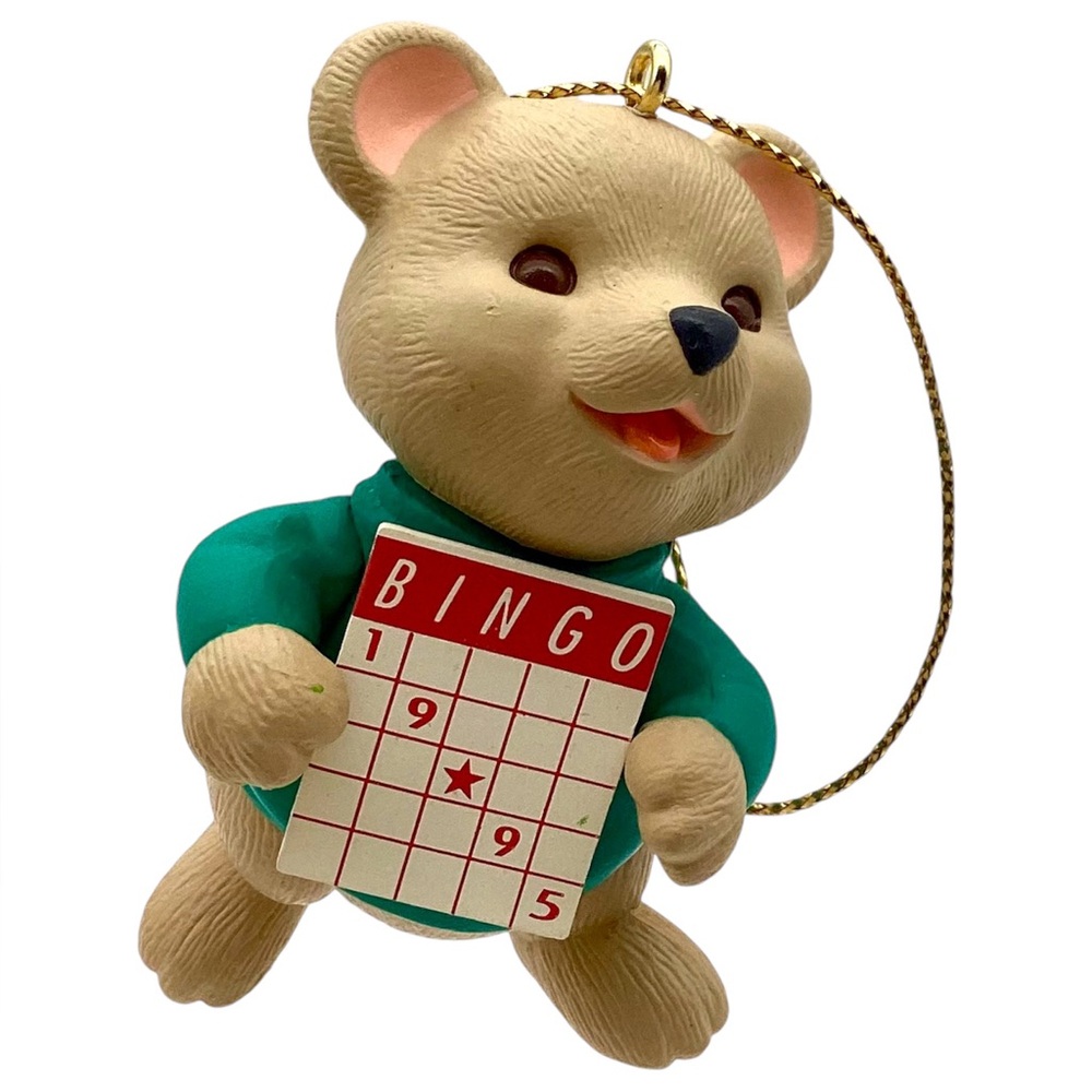 Hallmark 1995 “Bingo Bear” Christmas Ornament